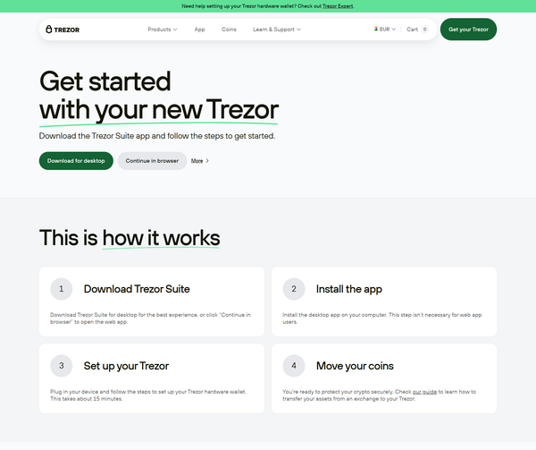 🔐 Trezor.io/start – The Trusted Way to Set Up Your Crypto Wallet